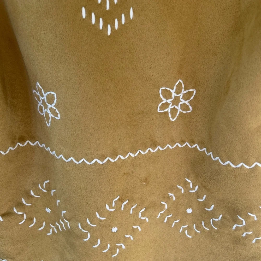 NWT $298 Driftwood Sundance Faux Suede Embroidered Coat S/M - Picture 6 of 8